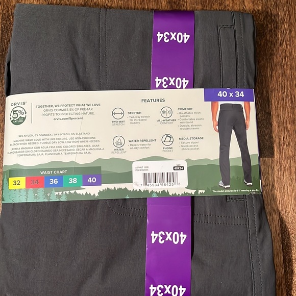 Orvis Pants Nwt Mens Orvis Trek Cargo Pant In Asphalt 434 Poshmark